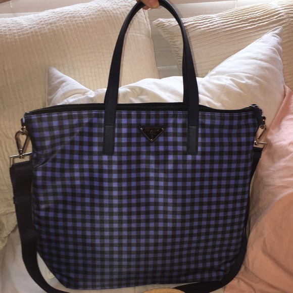 NWT Prada Gingham Tote bag - Picture 1 of 4
